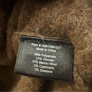 Brown Wool Blend Fabric